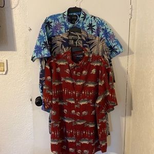 Lot of 3 button down mens shirts.